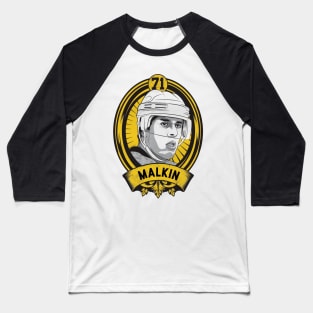 Evgeni Malkin Pittsburgh Shield Baseball T-Shirt